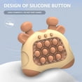 thumbnail image 3 of FIEWESEY Quick Push Console with Instant Sound Feedback,Handheld Fast Speed Pushing Game,Early Education Game Console,Pop it Fidget Toy Fast Push Game Decompression Toy (Brown), 3 of 7