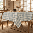 Blue Checkered Tablecloth Rectangle Tables Plaid Gingham Table Clothton ...