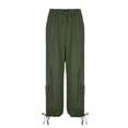 thumbnail image 6 of new overalls y2k women's adjustable drawstring low waist loose trousers with pockets solid color women's pants-As photo shows-L, 6 of 7