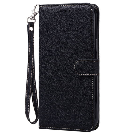 Compatible for Samsung Galaxy A51 5G Wallet Case with Stand Feature Magnetic Closure Card Slots Short Strap Cover, PU Leather Shockproof Flip Case for Samsung Galaxy A51 5G 6.5 Inch,Black