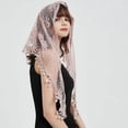 thumbnail image 4 of BLESSI Women Catholic Mantilla Head Covering Scarf Church Chapel Veil Wedding Veil, 4 of 6