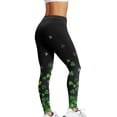 thumbnail image 4 of Wangmeiwg St Patricks Day Leggings for Women St Patricks Day Print High Waist Yoga Pants For Women Tights Compression Running Fitness Workout Leggings Black XL, 4 of 5