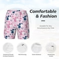 thumbnail image 6 of Picia Cartoon Poodle Dog pattern Mens Swim Trunks with Compression Liner Stretch Beach Shorts Quick Dry with Zipper Pockets No-Chafing Board Shorts-Small, 6 of 9