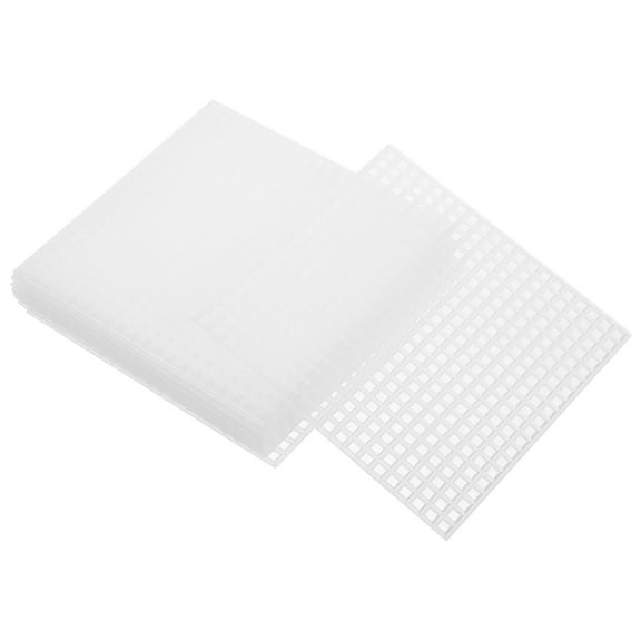 SHOWERORO 10Pcs Color Plastic Canvas Sheet for Yarn Crafting and DIY Materials