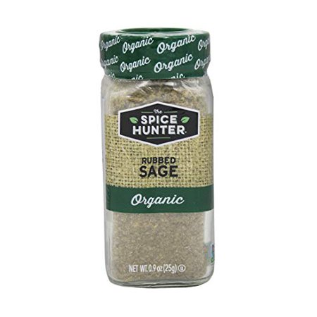Spice Hunter The Organic Rubbed Sage jar  0.9 Ounce  Pack of 1