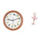 thumbnail image 5 of Reloj de pared con diseño de pájaro bailarina melódica, escultura de resina para niña, reloj colgante decorativo para cocina, hogar, oficina, sala de, 5 of 8