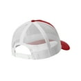 thumbnail image 3 of Top Headwear Snapback Five-Panel Trucker Cap - Flame Red/White, 3 of 3