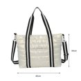 thumbnail image 1 of Bolsa bandolera de nailon para mujer diseño con espacio bandolera acolchada de color liso Sywqhk Para Estrenar, 1 of 8