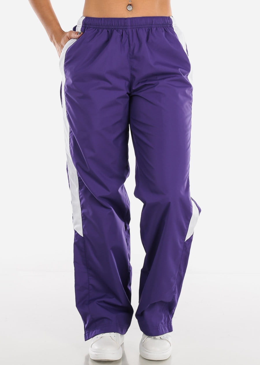 womens track pants with zipper legs
