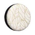 thumbnail image 1 of Fotbe Elegant Gold Leaf Pattern Funda de Llanta de Repuesto con Estampado, Engrosada, Ajuste Universal para Jeep, Remolque, RV, SUV, Camión-16 inch, 1 of 6