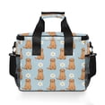 thumbnail image 7 of FORMRS Insulated Cooler Bag 24 Cans Capacity Soft Leakproof Lunch Box with Side Pockets, Cartoon Floral Dog Pattern, 7 of 7