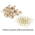 thumbnail image 6 of Mini Hinges Folding 8x10mm DIY for Crafts Cabinet Drawer Cabinet Closet Golden, 6 of 6