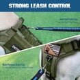 thumbnail image 4 of Chaleco para perros PETNANNY Tactical Service para perros, color verde, talla L, 4 of 8