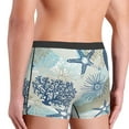 thumbnail image 5 of Disketp Algae Corals And Seashells Men'S Boxer Briefs,Soft And Breathable Cotton Underwear With Comfortflex Waistband, 5 of 9