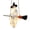 51.97 x 43.31 Inch - Remote Light & Manual, variant on Lighted Hanging Ghost Witch Halloween Decoration Floating White Ghost With Black Witch Hat Rustic Broom Warm Glow, Halloween Outdoor Yard Porch Decorations,Haunted House Decorations