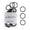 Black, variant on Small Hair Ties - Neutrals Mix - No Damage Mini 1 Inch Reusable 2mm Elastics - 50 Count