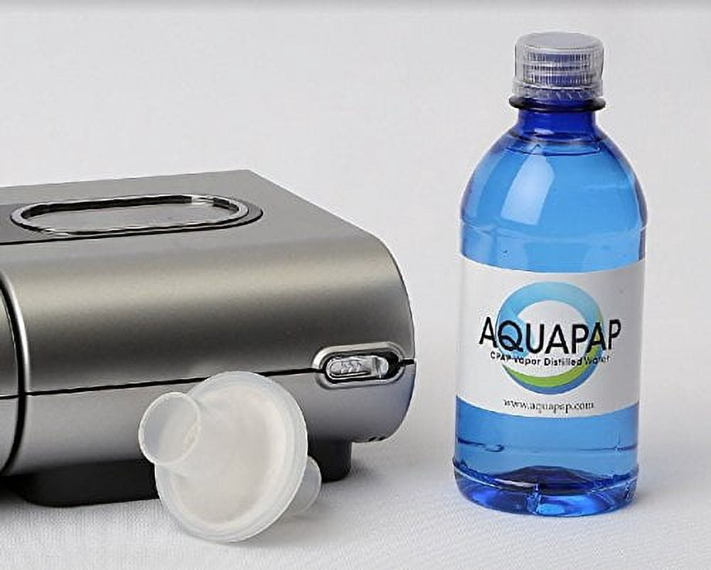 12 Ounce 8 Pack Vapor Distilled CPAP Water | 1-2 nites per Bottle | for use with Resmed and Respironics Machines