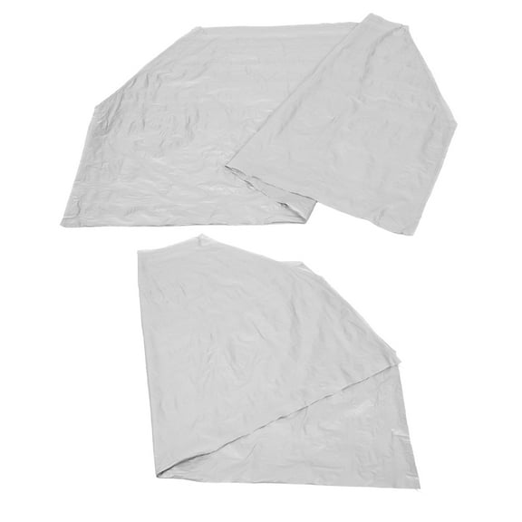 Homoyoyo Heavy Duty Motorcycle Cover Moped Accessories 2Pcs White Peva