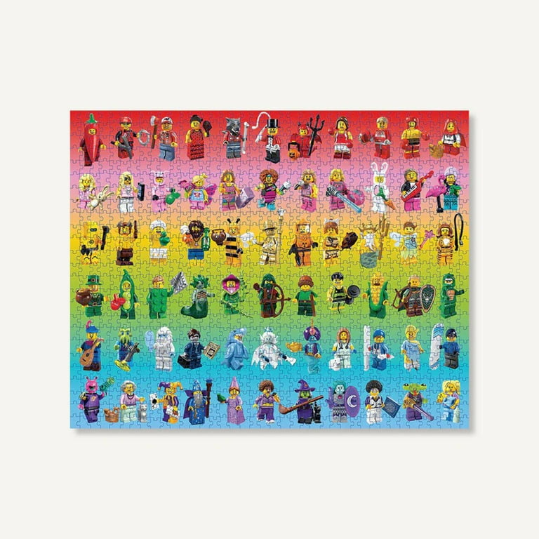 LEGO 1000-Piece puzzle Minifigure Jigsaw Puzzles - Walmart.com