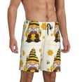 thumbnail image 2 of Kdxio Beekeeper Gnome Holding A Glass Print Mens Sleep Shorts Bottoms Soft Comfy Pajama Wear Pants with Drawstring Pockets, 2 of 5