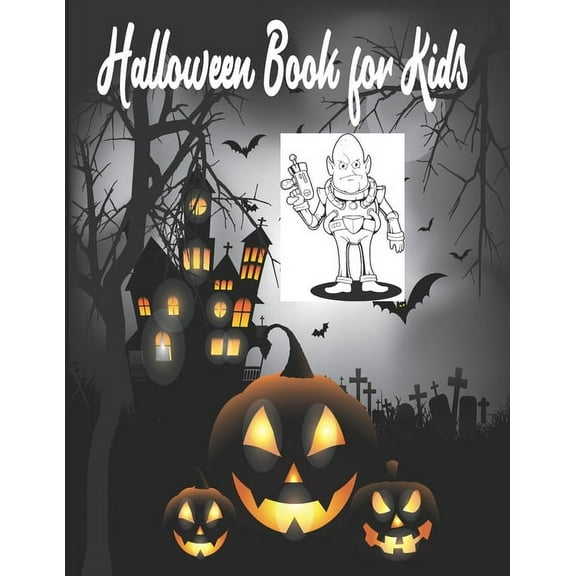 Halloween Book for Kids: Funny Halloween Coloring Book for Kid Girls (Paperback)