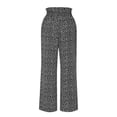 thumbnail image 5 of Womens Casual Floral Print Pants Loose High Waist Wide Leg Flowy Ankle Length Trousers Summer Beach Vacation Boho Pants Womens Sweatpants with Pockets Black XL, 5 of 7