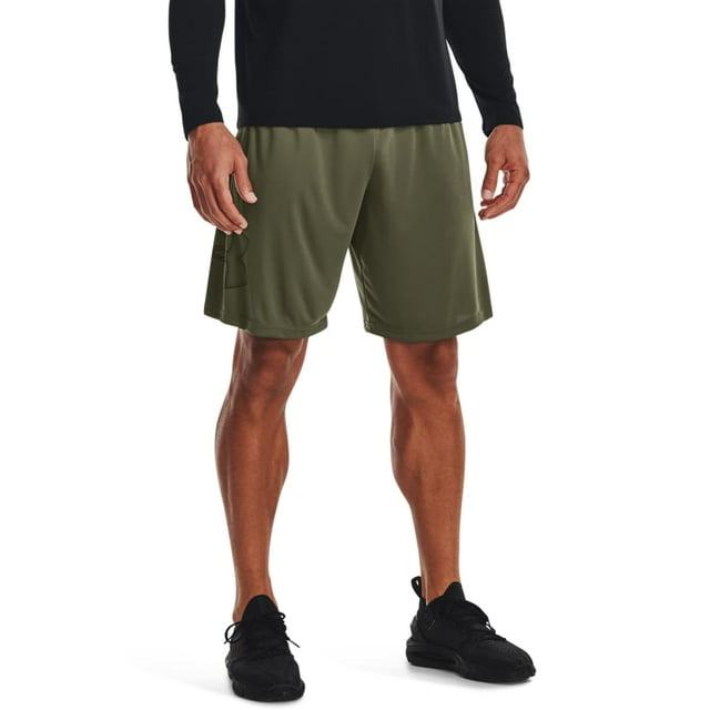 Shorts Under Armour Hombre Tech Gráfico Talla XS Verde/Negro