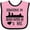 Pink and Black, variant on Inktastic Grand Rapids Michigan Someone Loves Me Boys or Girls Baby Bib
