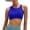 A-Blue792, variant on XIAONU Womens Side Floral Print Swimsuit Sleeveless Crew Bikini Top Smooth Tropical Pool Swimsuits