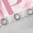 thumbnail image 4 of Erosebridal Initial Alphabet P Kids Blackout Curtains Set of 2 (52x84 Each),Pink Floral Flowers Window Curtains For Bowtie Girls, 4 of 7