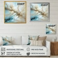 thumbnail image 4 of Designart "Beige And Blue Lightning Explosion In Liquid Art" Lightning Wall Art Living Room, 4 of 7