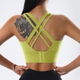 thumbnail image 5 of Cross Strap Sports Bra for Running, Yoga, Fitness Tank Top, 5 of 15