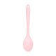 thumbnail image 1 of XmhyTop 2 cucharas pequeñas de silicona, cuchara de té de silicona para cocinar, hornear y revolver en la cocina, color rosa claro, 1 of 4