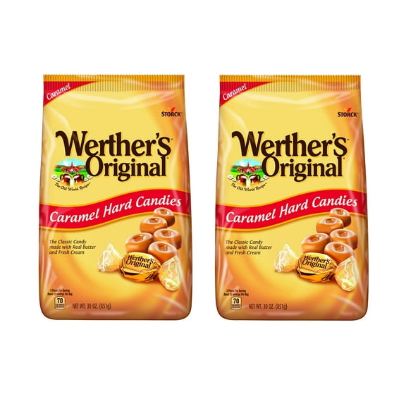 Werthers Original Caramel Hard Candies 30 Oz Stand Up Bag - Case of 6