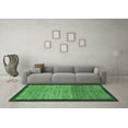 thumbnail image 3 of Ahgly Company Indoor Rectangle Abstract Emerald Green Modern Area Rugs, 2' x 5', 3 of 4