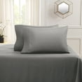 thumbnail image 3 of Empyrean Bedding 3 Piece Sheet Set - Premium 18” - 21” Extra Deep Pocket Fitted Sheet with 2 Pillowcases – Twin XL, Gray, 3 of 5