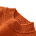 thumbnail image 6 of NAISIBABY Boys Girls Sweater, Long Sleeve Crew Neck Basic Solid Fall Winter Casual Warm Tops Orange 10-12T, 6 of 6