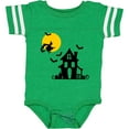 thumbnail image 3 of Inktastic Halloween Haunted House Witch and Bats Boys or Girls Baby Bodysuit, 3 of 5