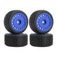 thumbnail image 2 of Xuanheng 4Pcs Wheels Rims Set Modification Replacement for Micro T 244016 1/28 RC Car Blue, 2 of 8