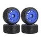 thumbnail image 2 of 4x Llantas RC Neumáticos Ruedas Repuestos Caucho Profesional DIY Modificado Reemplazo Azul, 2 of 8