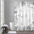 thumbnail image 5 of Summer Ocean Grey Coral Bathroom Shower Curtain, Nautical Sea Watercolor Fish Starfish Waterproof Washable Soft Bath Curtain for Bathtub Decor with 12 Hooks&Grommet, 48x72 Inch, 5 of 9