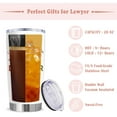 thumbnail image 5 of Lawyer Gifts for Women/Men Law School Student Graduation Gifts Best Gifts for Law Students Tumbler 20Oz Cool Attorney Gifts Future Lawyer Appreciation Mugs, 5 of 6