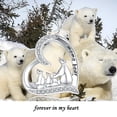 thumbnail image 4 of Coachuhhar Bear Necklace For Women 925 Sterling Silver Cute Animal Necklace Mom Necklace Mama Bear Pendant Necklace Mother Jewelry for Mother's Day, 4 of 7