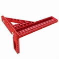 thumbnail image 7 of Extended 3D Multi-Angle Measuring Ruler Woodworking Square Protractor W/Dowel Pin,Miter Triangler Layout Measuring Tool,1 * triangle ruler,Red, 7 of 7