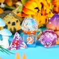 thumbnail image 4 of Cusdie 7-Die DND Dice, Polyhedral Dice Set Filled with Mushroom, for Role Playing Game Dungeons and Dragons D&D Dice MTG Pathfinder, 4 of 5