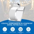 thumbnail image 5 of Godance 200 Pcs Hooks for Outdoor String Lights Clips, Square Clear Large Heavy Duty Light Hook Waterproof Adhesive Strips, Outside Hanging Rope Light Cable Cord Holders Organizer, 5 of 8
