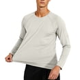 thumbnail image 6 of Asxite Men Plus Size Tops Round Neck Long Sleeve Solid Breathable Fast Dry Sport Shirts, 6 of 7
