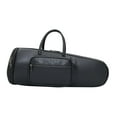 thumbnail image 2 of Bolsa gruesa Suona, accesorios de viaje, bolsa de almacenamiento de instrumentos musicales de cuero PU negro, 2 of 9