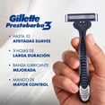 thumbnail image 2 of Rastrillo Gillette Prestobarba3 con 3 Hojas, para Rasurar la Barba al Ras, 2 Uds, 2 of 5
