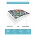 thumbnail image 5 of Summer Botanical Succulents Queen Size Down Alternative Comforter,Lightweight Comforter Quilt Bedding Set with Pillow Shams Watercolor Spring Floral Botanical Bed Comforter Duvet Insert 90"x96", 5 of 7
